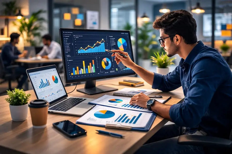 live project training for digital marketing students working on real campaigns