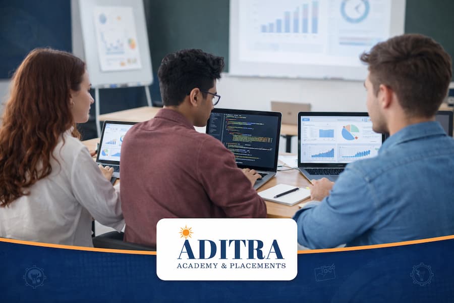 Students learning skill-based professional training for career growth